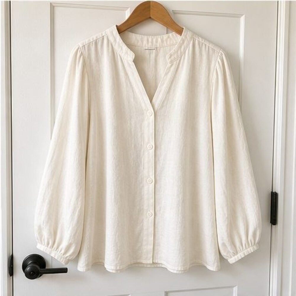 Gray Peplum Top